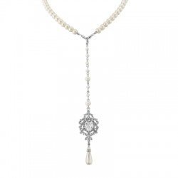Bejewelled Back Drop Necklace