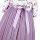 Lavender Tulle 3/4 Sleeve Floral Flower Girl Dress