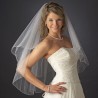 Ivory 2 Layer Fingertip Bridal Veil with Pearls & Rhinestones