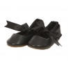 Black Ballerina Slipper with Ribbon Tie
