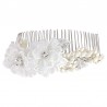 Annabelle Luxe Flowers Pearls Hair Comb