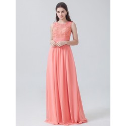 Lace and Chiffon Bridesmaid Dress
