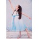 Ombre Flower Girl Dress with Rosette Bodice