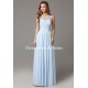 Chiffon Illusion Key Hole Bridesmaid Dress