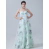 Floral Printed Tulle Bridesmaid Dress