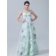Floral Printed Tulle Bridesmaid Dress