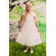 Floral Rosette First Communion Dress