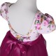 Vintage Rose Pink Cap Sleeves Floral Tutu Flower Girl Dress