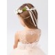 Illusion Lace Heart Key Hole Back Flower Girl Dress