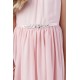 Chiffon Ilusion Beaded Flower Girl Dress