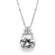 Bold CZ Bridal or Bridesmaid Necklace Pendant