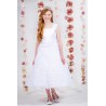 Floral Rosette First Communion Dress