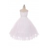 Lace Appliqué Illusion Bateau Dress
