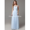 Chiffon Illusion Key Hole Bridesmaid Dress