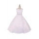 Satin Pearl Trim First Communion Dress