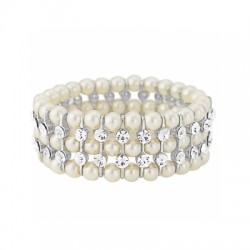 Chic Pearl stretch Bracelet - Ivory