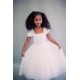 Pleated Cap Sleeves First Communion Dress