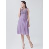 Illusion Lace Bridesmaid Dress