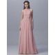 Pleated Tulle Halter Bridesmaid Dress