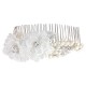 Annabelle Luxe Flowers Pearls Hair Comb