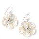 Freshwater Pearl Flower Bridal Earrings