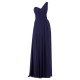 One Shoulder Pleated Chiffon Bridesmaid Dress