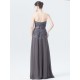 Strapless Lace Chiffon Bridesmaid Dress