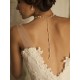  Alluring Wedding Back Necklace with White Pearls & Crystals