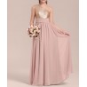 One-Shoulder Sequin Chiffon Junior Bridesmaid Dress