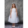 Flower Embroidered Tulle Dress