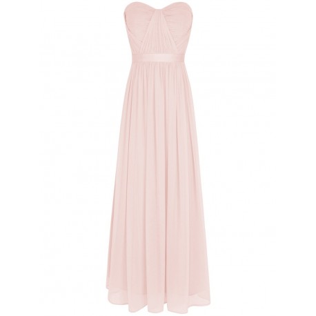 Pleated Chiffon Bridesmaid Dress
