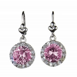 Grandeur Earrings Pink - Prive Bridal
