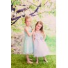 Organza Polka Dot Flower Girl Dress