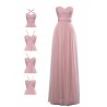 Convertible Criss Cross Chiffon Tulle Infinity Bridesmaid Dress