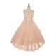 Lace Appliques Illusion Bateau Flower Girl Dress