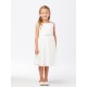 Chiffon Ilusion Beaded Flower Girl Dress