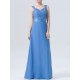 Lace Chiffon with Straps Bridesmaid Dress