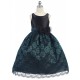 Lace Satin Floral Lace Flower Girl Dress