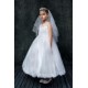 Lace Appliqué Illusion Bateau First Communion Dress