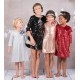 Sequin Flower Girl Dress with 3/4 sleeves