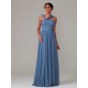 Pleated Chiffon Bridesmaid Dress