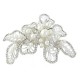 Mia Crystal Silver Pearl Hair Comb