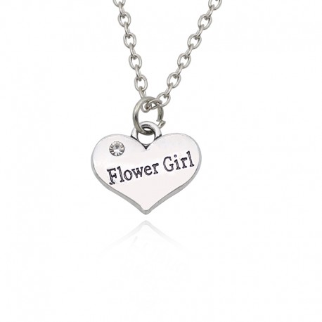 Flower Girl Pendant Necklace