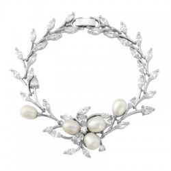 Cubic Zirconia Chic Pearl Bracelet