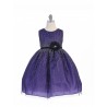 Purple Sparkle Flower Girl Dress