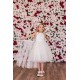 Detachable Tulle Beaded Over Skirt Wrap Around