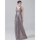 V-neck Sequin Bridesmaid Dress