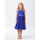 Chiffon Ilusion Beaded Flower Girl Dress