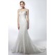 Mermaid Strapless Lace Bridal Dress