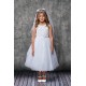 Flower Embroidered Tulle Dress